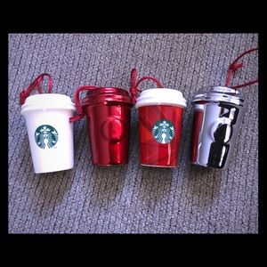 Starbucks Christmas Ornaments Variety of 4